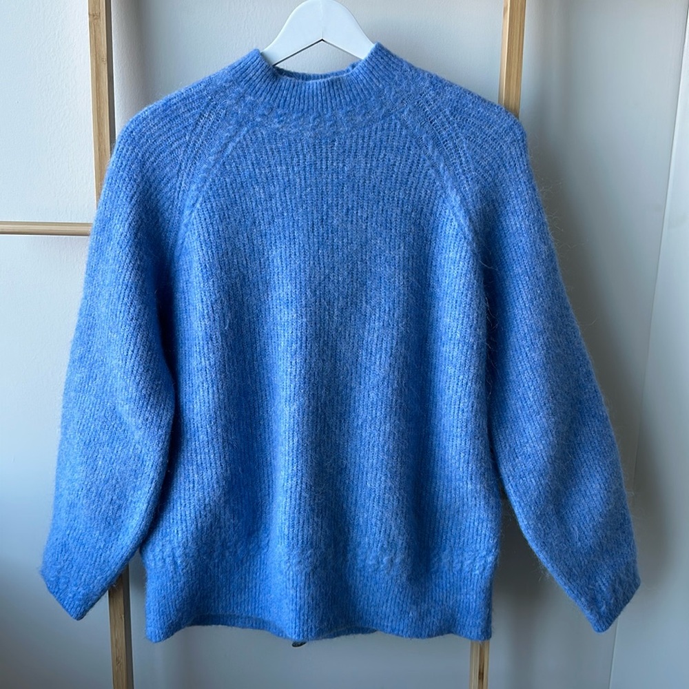 Sézane Otis Storm Blue Jumper Size S 💙
